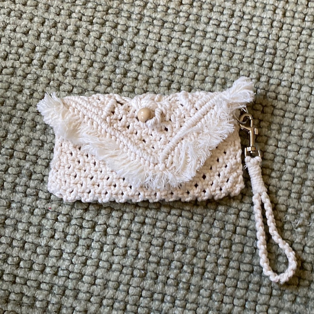 Macramé wristlet (Bought at craft fair)